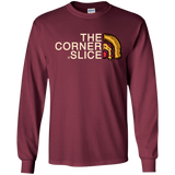 T-Shirts Maroon / S The Corner Slice Men's Long Sleeve T-Shirt