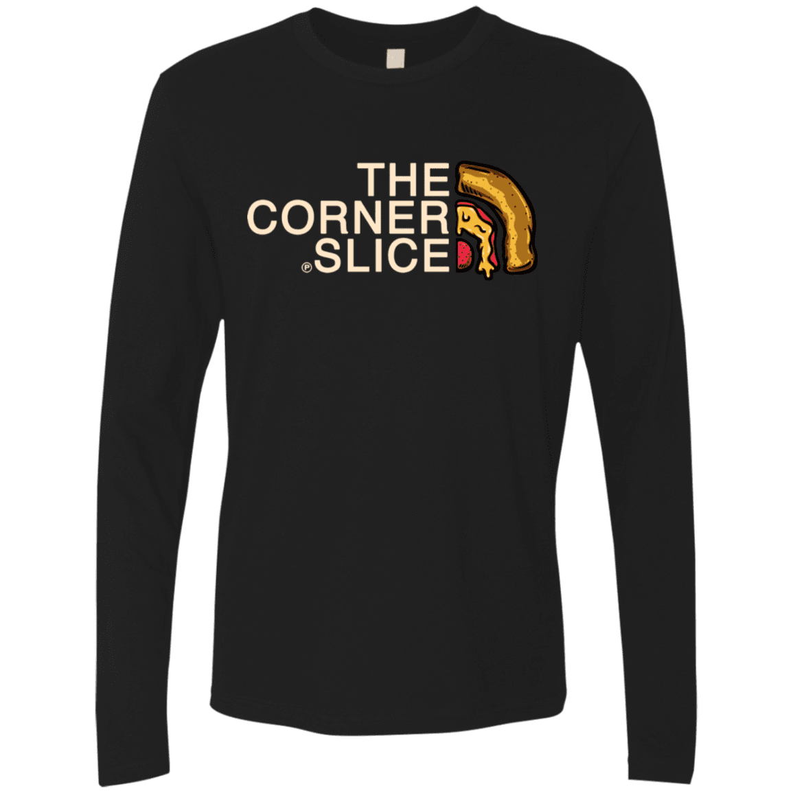 T-Shirts Black / S The Corner Slice Men's Premium Long Sleeve