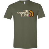 T-Shirts Military Green / S The Corner Slice Men's Semi-Fitted Softstyle