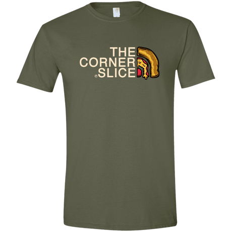 T-Shirts Military Green / S The Corner Slice Men's Semi-Fitted Softstyle