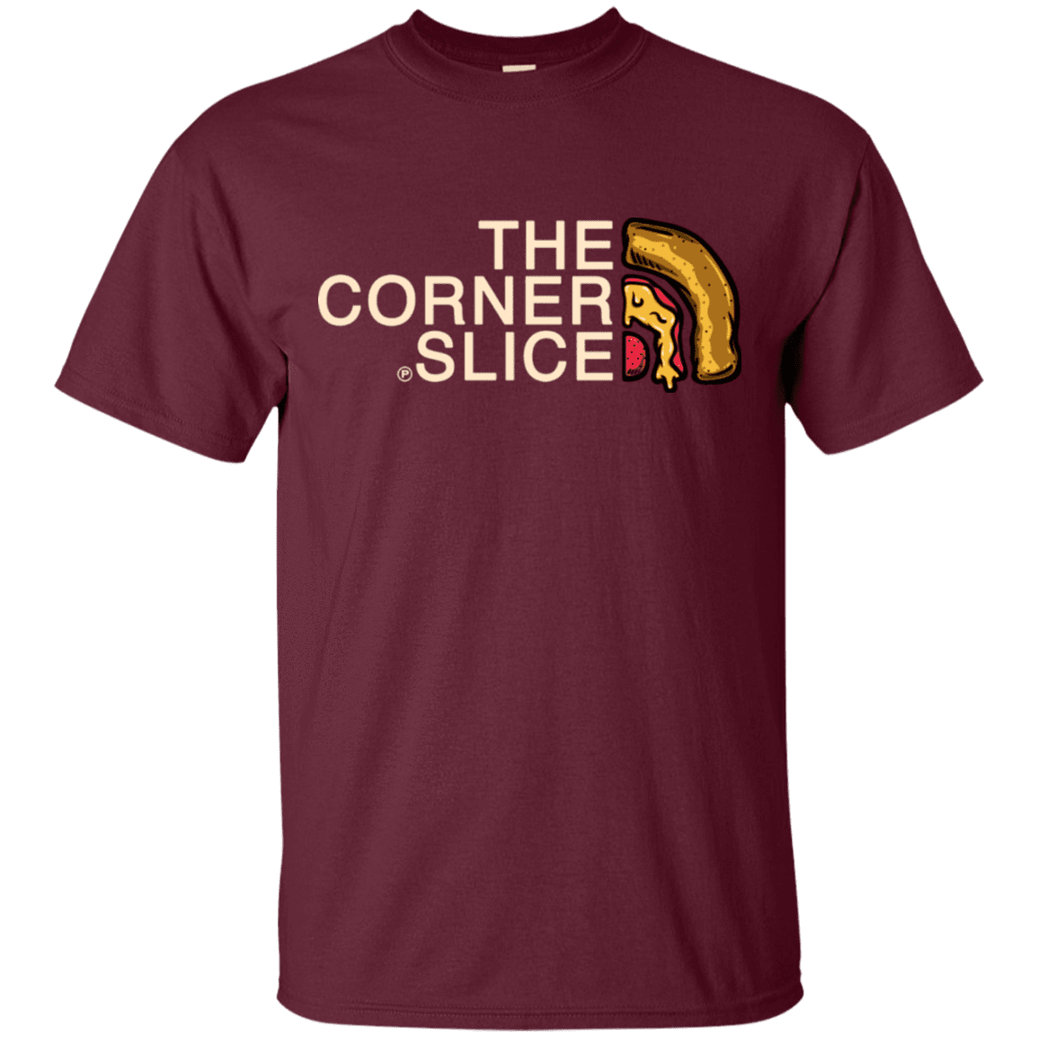 T-Shirts Maroon / S The Corner Slice T-Shirt