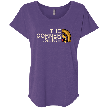T-Shirts Purple Rush / X-Small The Corner Slice Triblend Dolman Sleeve