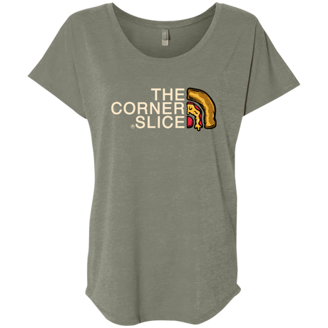T-Shirts Venetian Grey / X-Small The Corner Slice Triblend Dolman Sleeve