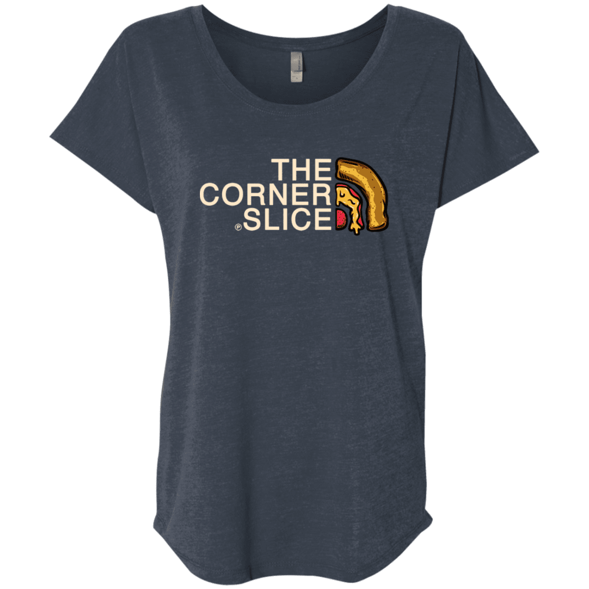 T-Shirts Vintage Navy / X-Small The Corner Slice Triblend Dolman Sleeve