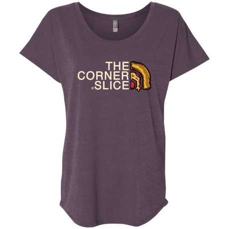 T-Shirts Vintage Purple / X-Small The Corner Slice Triblend Dolman Sleeve