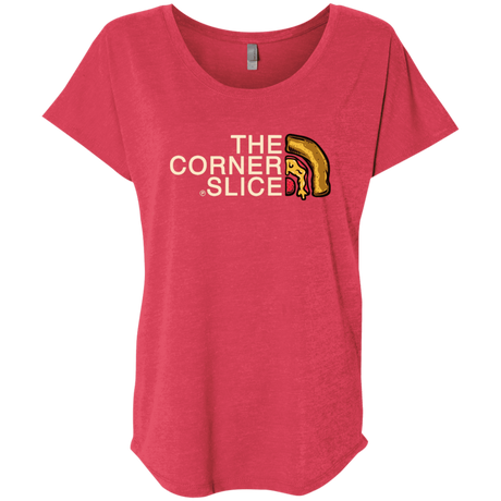 T-Shirts Vintage Red / X-Small The Corner Slice Triblend Dolman Sleeve