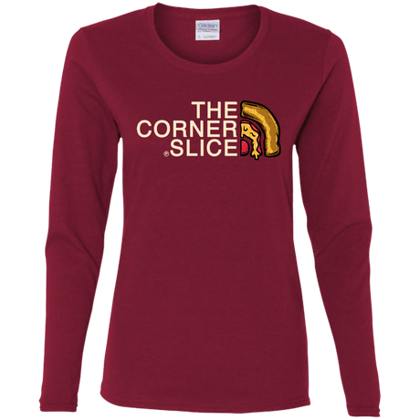 T-Shirts Cardinal / S The Corner Slice Women's Long Sleeve T-Shirt