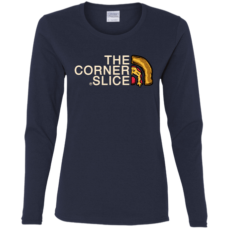 T-Shirts Navy / S The Corner Slice Women's Long Sleeve T-Shirt