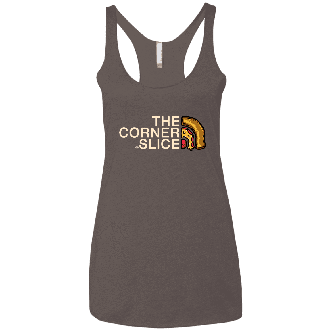 T-Shirts Macchiato / X-Small The Corner Slice Women's Triblend Racerback Tank