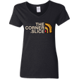 T-Shirts Black / S The Corner Slice Women's V-Neck T-Shirt