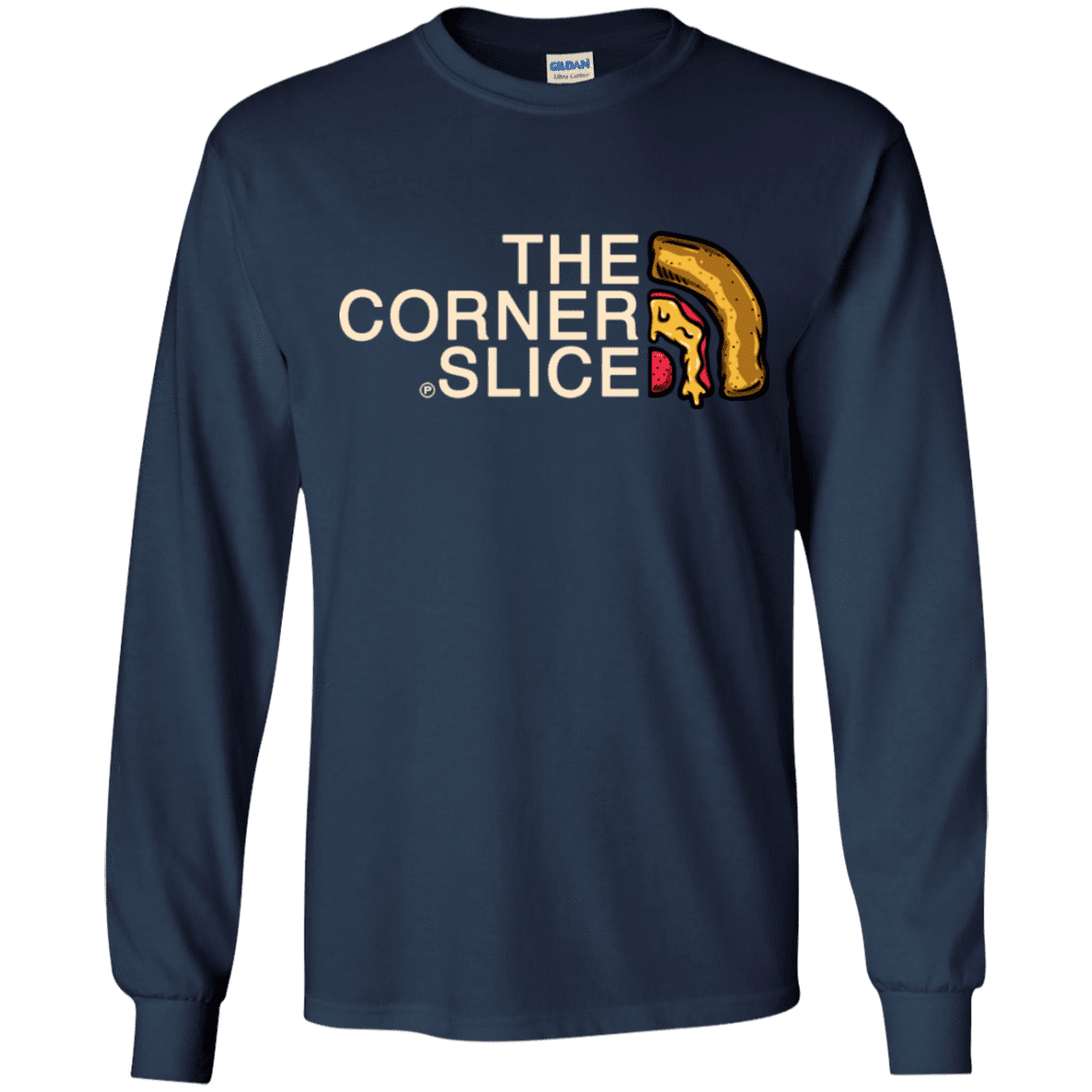 T-Shirts Navy / YS The Corner Slice Youth Long Sleeve T-Shirt