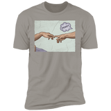 T-Shirts Light Grey / S The Creation of a Joke Men's Premium T-Shirt