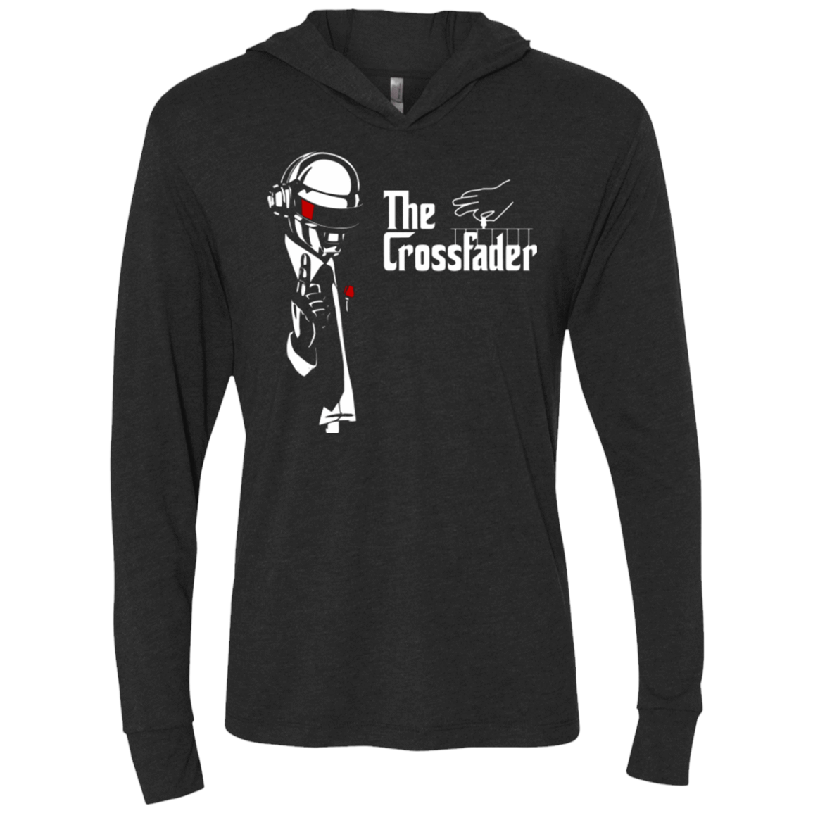 T-Shirts Vintage Black / X-Small The Crossfader Triblend Long Sleeve Hoodie Tee