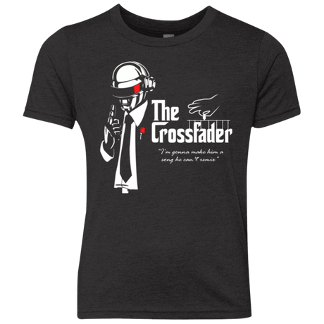 T-Shirts Vintage Black / YXS The Crossfader2 Youth Triblend T-Shirt