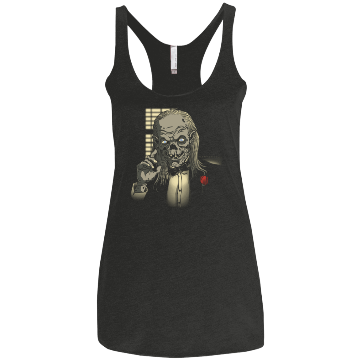 T-Shirts Vintage Black / X-Small The Crypt Father Women's Triblend Racerback Tank