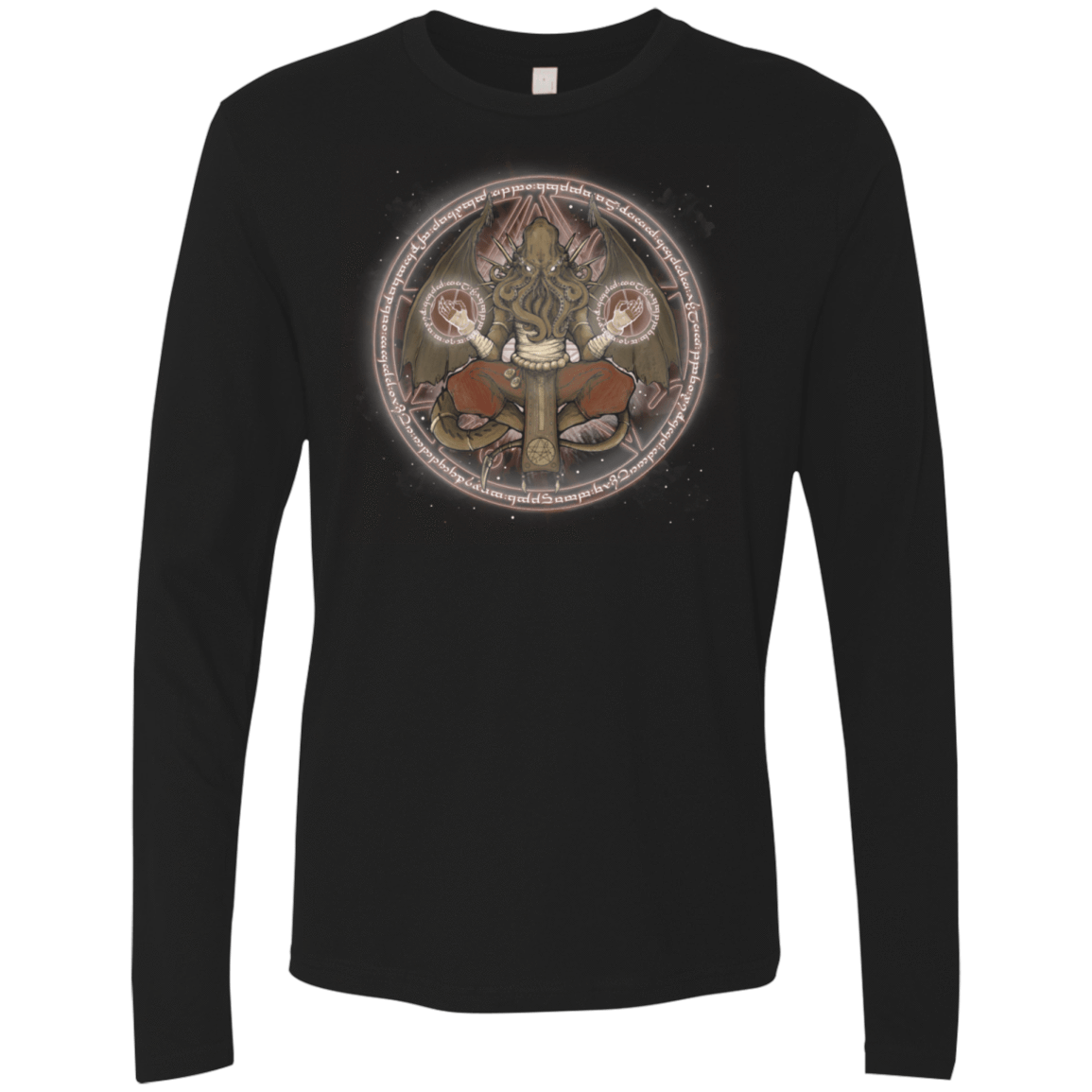 T-Shirts Black / S The Cthulhu Runes Men's Premium Long Sleeve