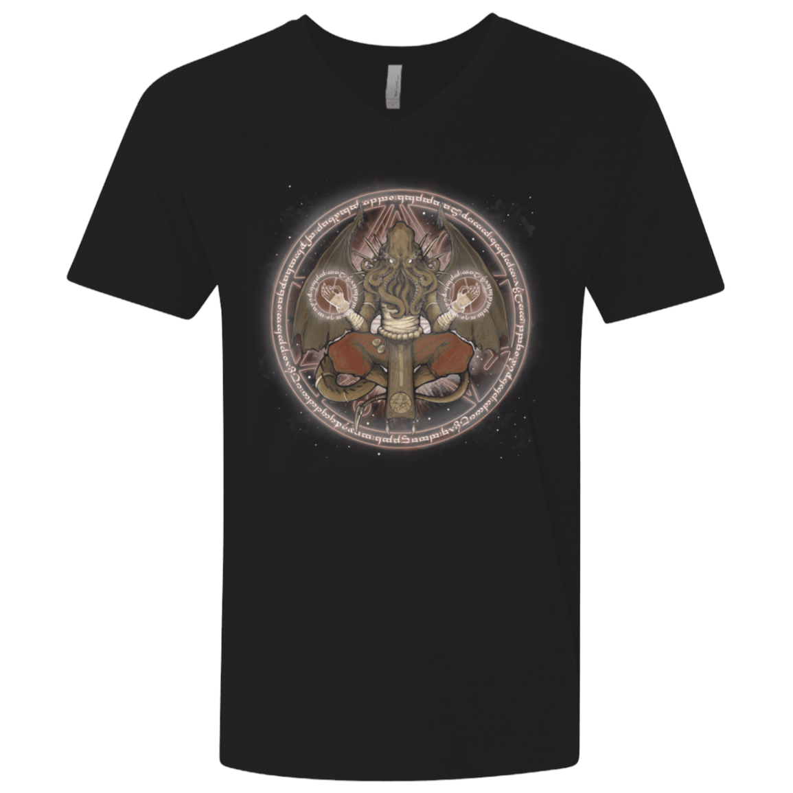 T-Shirts Black / X-Small The Cthulhu Runes Men's Premium V-Neck