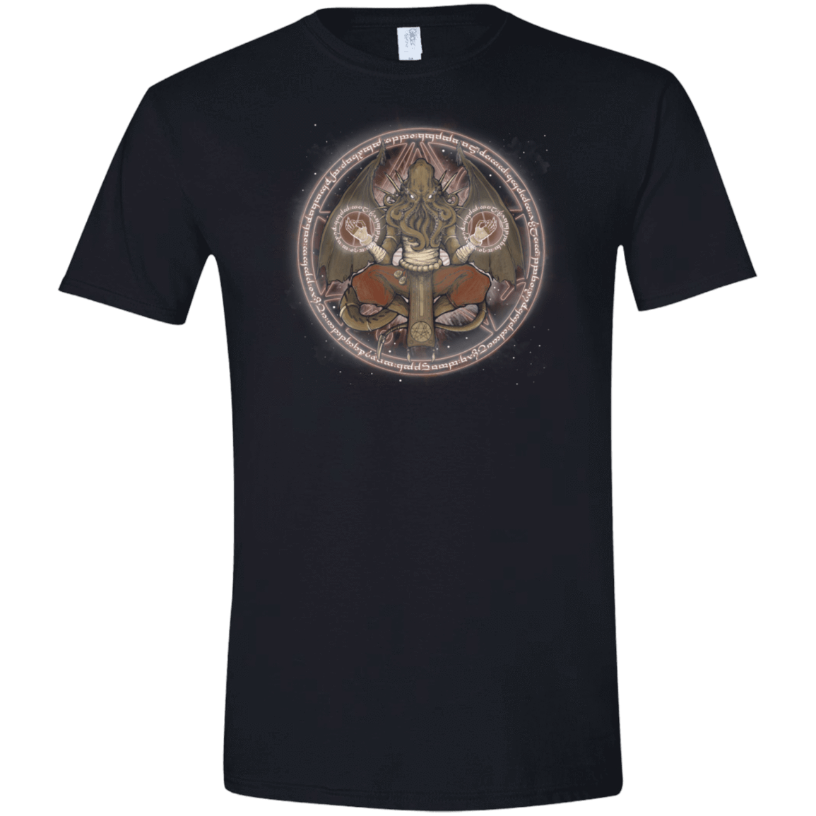 T-Shirts Black / S The Cthulhu Runes Men's Semi-Fitted Softstyle