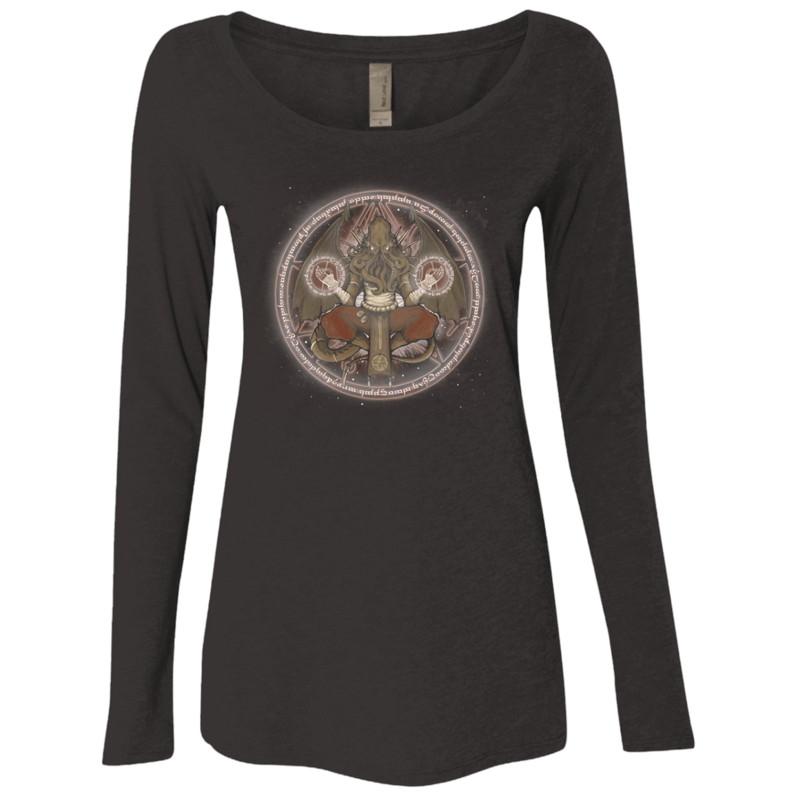 T-Shirts Vintage Black / S The Cthulhu Runes Women's Triblend Long Sleeve Shirt
