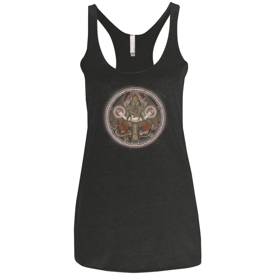 T-Shirts Vintage Black / X-Small The Cthulhu Runes Women's Triblend Racerback Tank