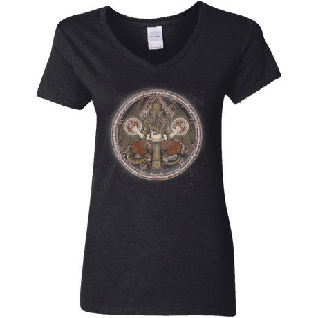 T-Shirts Black / S The Cthulhu Runes Women's V-Neck T-Shirt