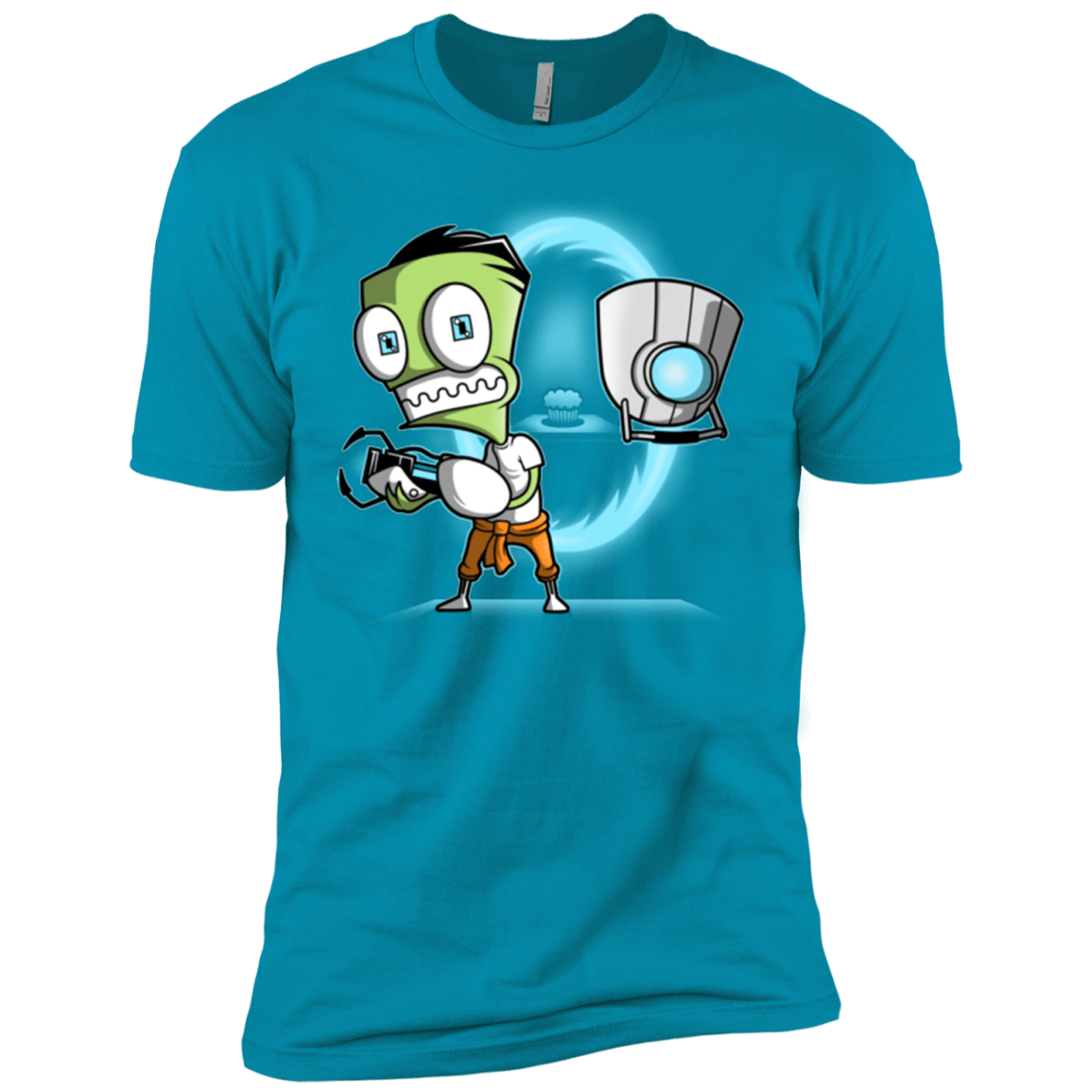 T-Shirts Turquoise / YXS THE CUPCAKE IS A LIE Boys Premium T-Shirt