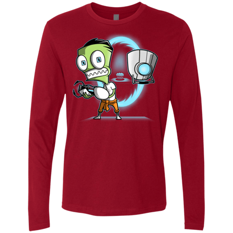 T-Shirts Cardinal / Small THE CUPCAKE IS A LIE Men's Premium Long Sleeve