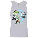T-Shirts Heather Grey / Small THE CUPCAKE IS A LIE Men's Premium Tank Top