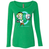 T-Shirts Envy / Small THE CUPCAKE IS A LIE Women's Triblend Long Sleeve Shirt