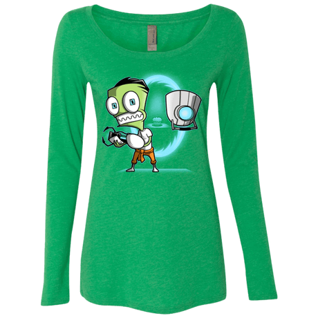 T-Shirts Envy / Small THE CUPCAKE IS A LIE Women's Triblend Long Sleeve Shirt