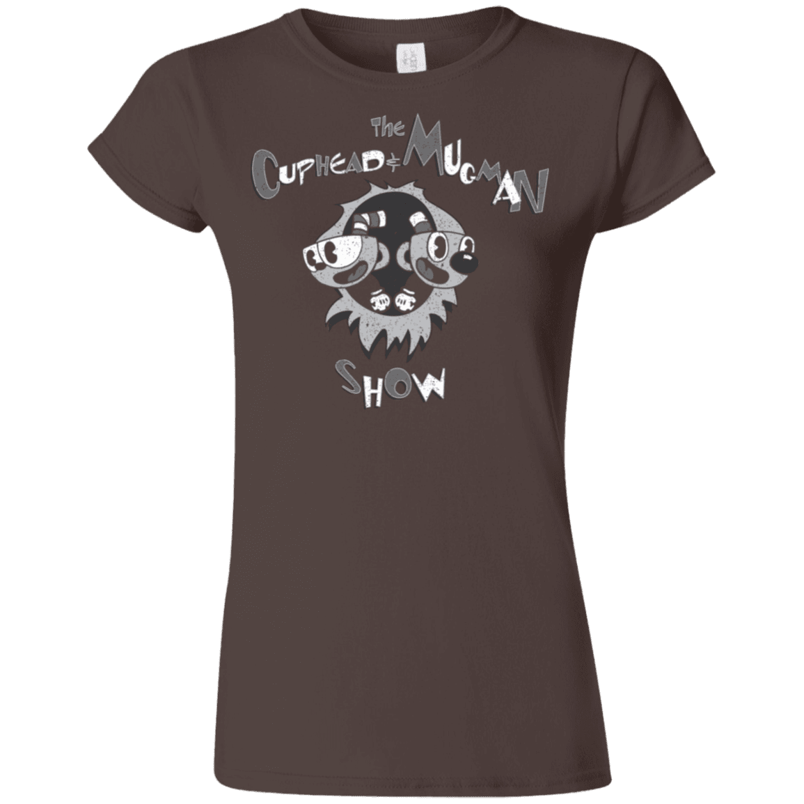 T-Shirts Dark Chocolate / S The Cuphead & Mugman Show Junior Slimmer-Fit T-Shirt