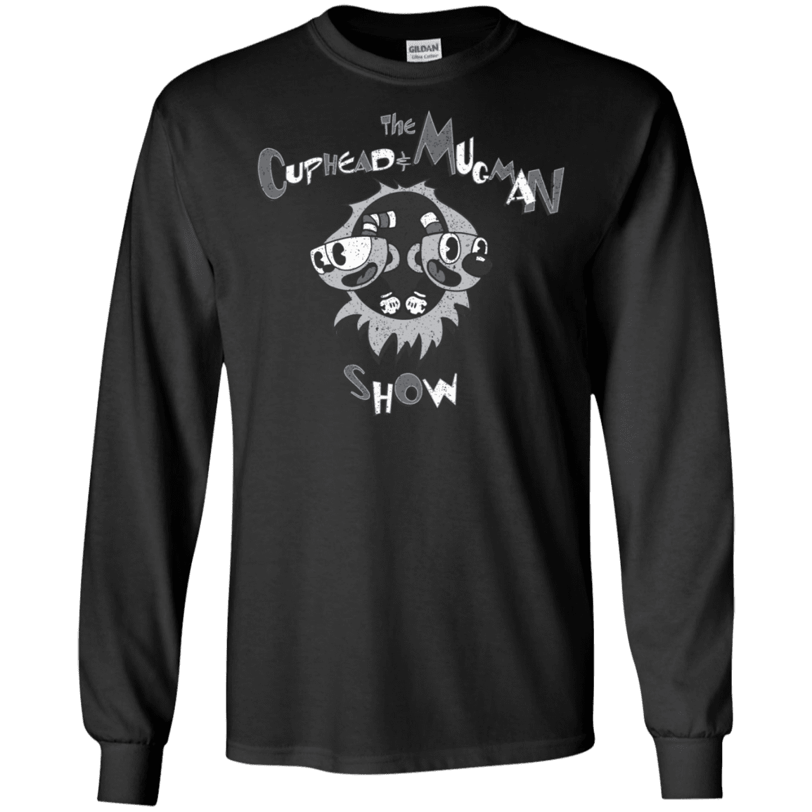 T-Shirts Black / S The Cuphead & Mugman Show Men's Long Sleeve T-Shirt