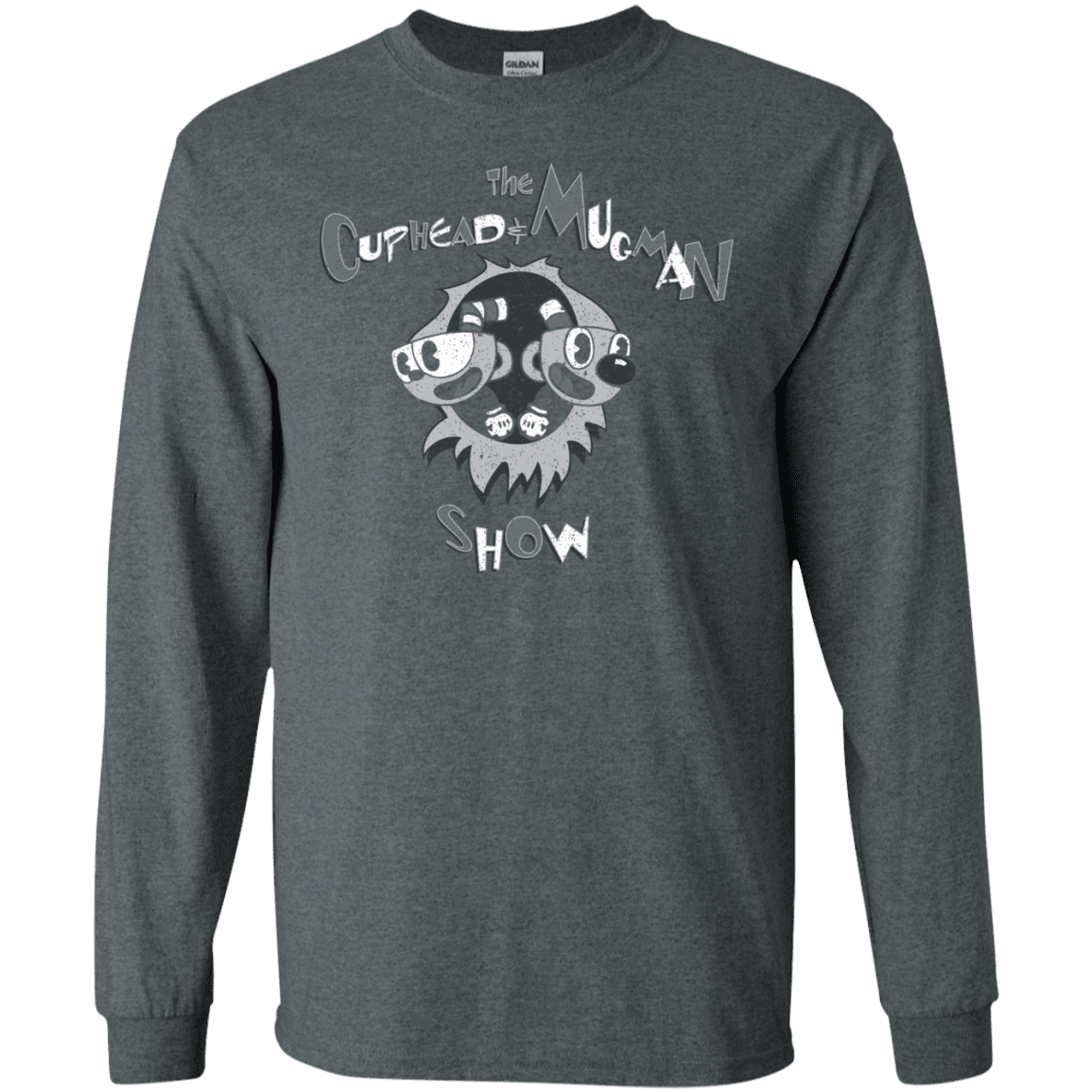 T-Shirts Dark Heather / S The Cuphead & Mugman Show Men's Long Sleeve T-Shirt