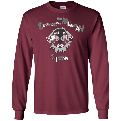 T-Shirts Maroon / S The Cuphead & Mugman Show Men's Long Sleeve T-Shirt