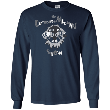 T-Shirts Navy / S The Cuphead & Mugman Show Men's Long Sleeve T-Shirt