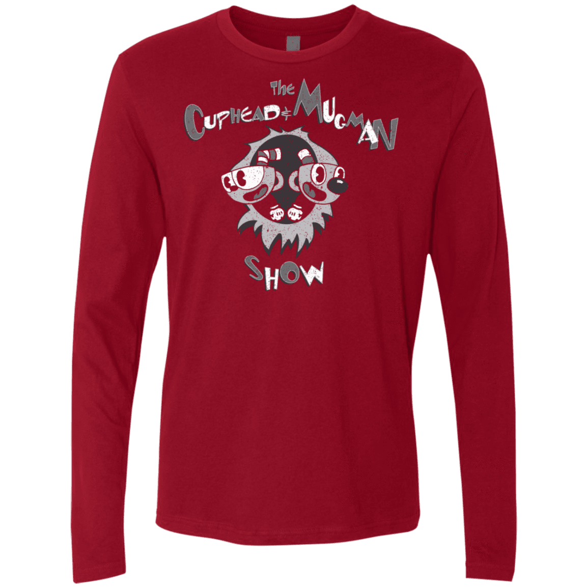 T-Shirts Cardinal / S The Cuphead & Mugman Show Men's Premium Long Sleeve