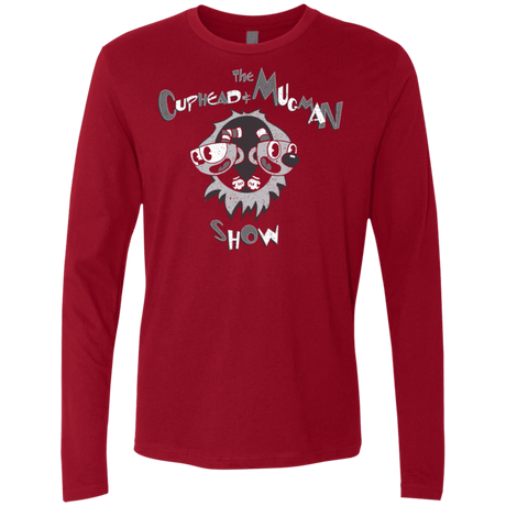 T-Shirts Cardinal / S The Cuphead & Mugman Show Men's Premium Long Sleeve