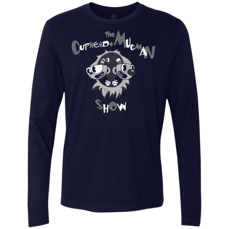 T-Shirts Midnight Navy / S The Cuphead & Mugman Show Men's Premium Long Sleeve