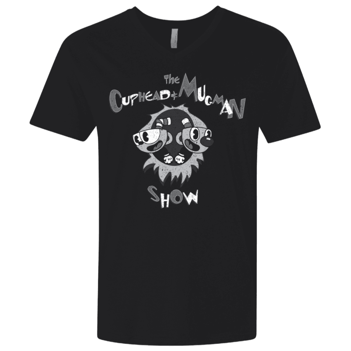 T-Shirts Black / X-Small The Cuphead & Mugman Show Men's Premium V-Neck