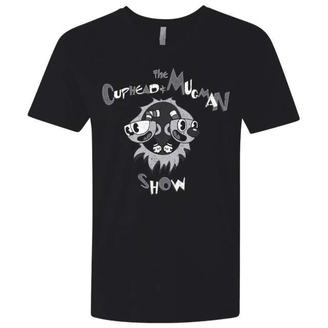 T-Shirts Black / X-Small The Cuphead & Mugman Show Men's Premium V-Neck