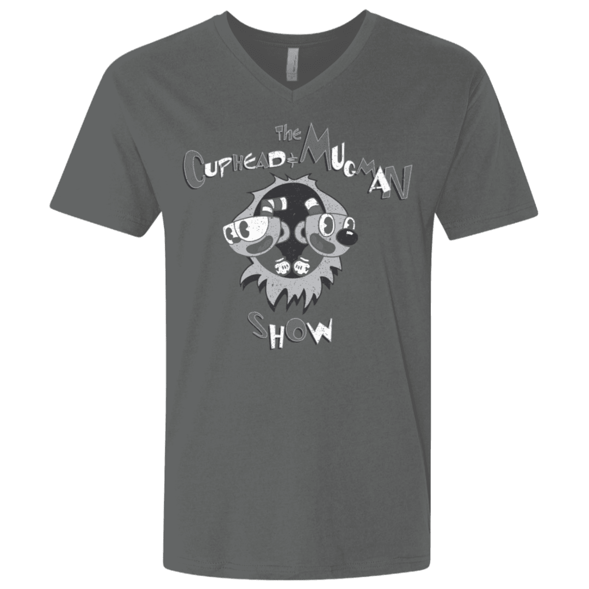 T-Shirts Heavy Metal / X-Small The Cuphead & Mugman Show Men's Premium V-Neck