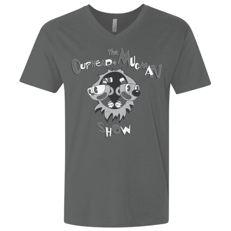 T-Shirts Heavy Metal / X-Small The Cuphead & Mugman Show Men's Premium V-Neck