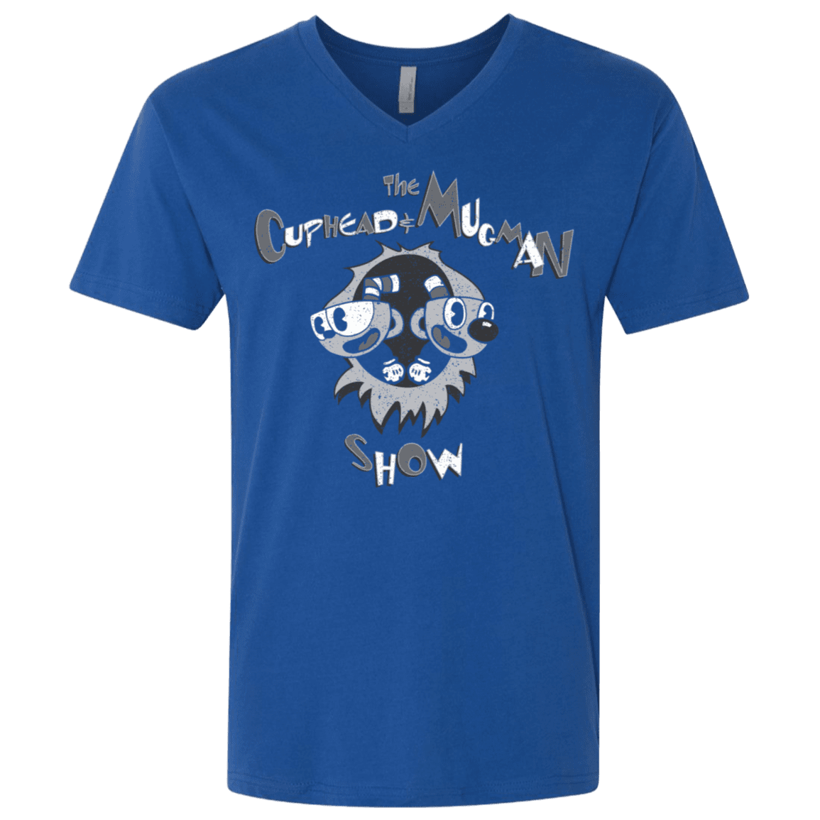 T-Shirts Royal / X-Small The Cuphead & Mugman Show Men's Premium V-Neck