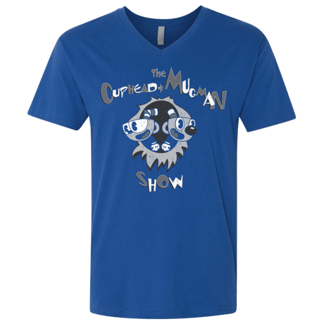 T-Shirts Royal / X-Small The Cuphead & Mugman Show Men's Premium V-Neck