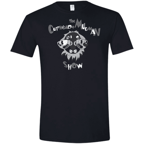 T-Shirts Black / X-Small The Cuphead & Mugman Show Men's Semi-Fitted Softstyle