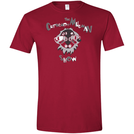 T-Shirts Cardinal Red / S The Cuphead & Mugman Show Men's Semi-Fitted Softstyle