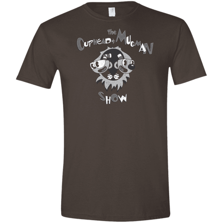 T-Shirts Dark Chocolate / S The Cuphead & Mugman Show Men's Semi-Fitted Softstyle