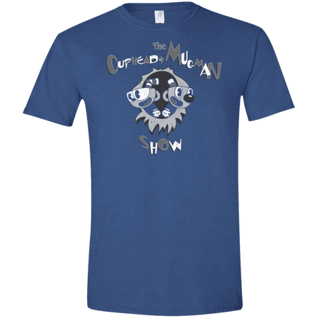 T-Shirts Heather Royal / X-Small The Cuphead & Mugman Show Men's Semi-Fitted Softstyle