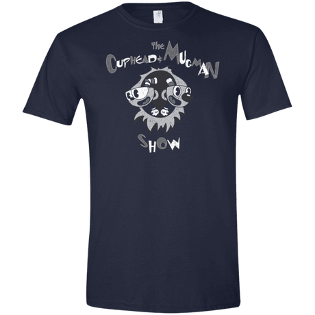 T-Shirts Navy / X-Small The Cuphead & Mugman Show Men's Semi-Fitted Softstyle