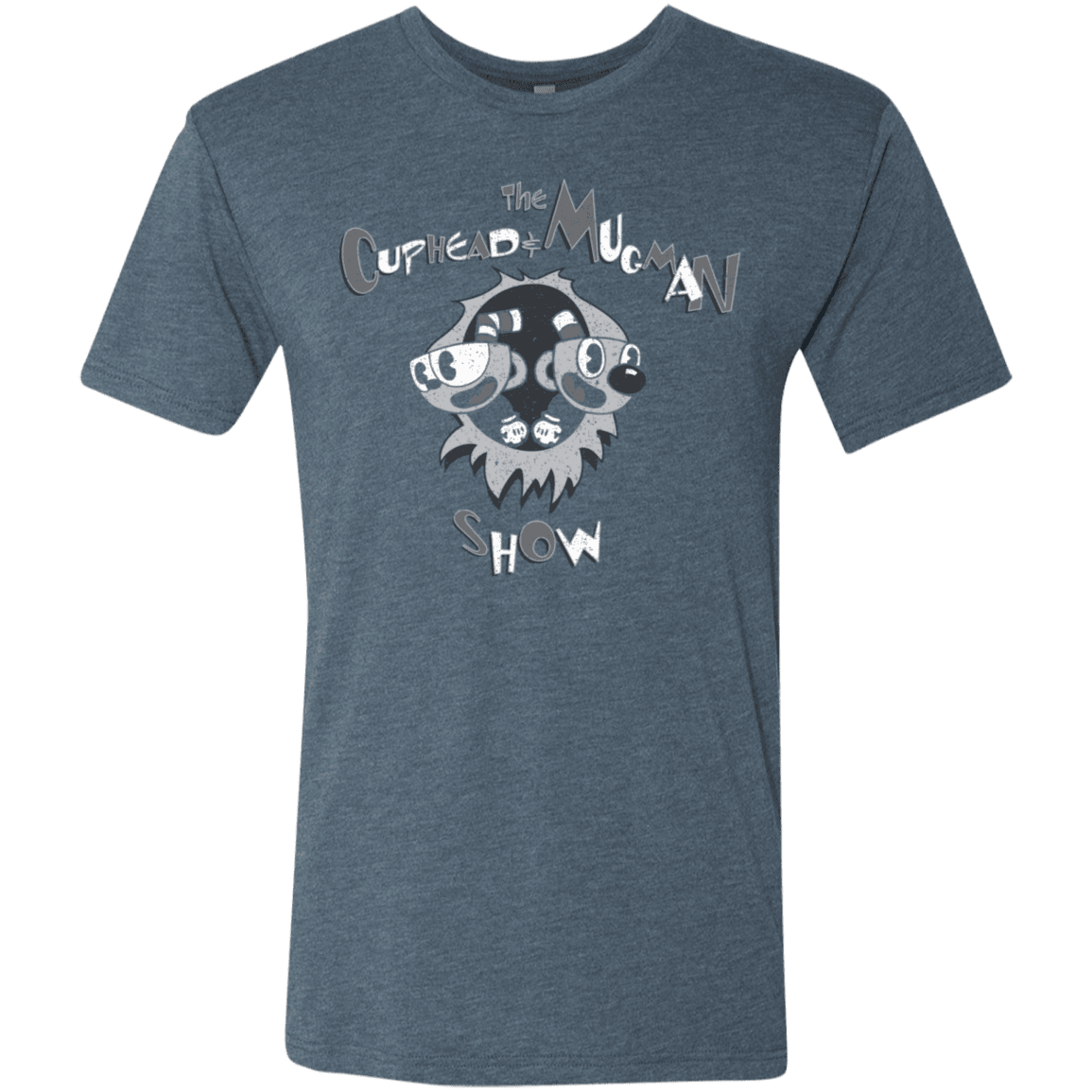 T-Shirts Indigo / S The Cuphead & Mugman Show Men's Triblend T-Shirt